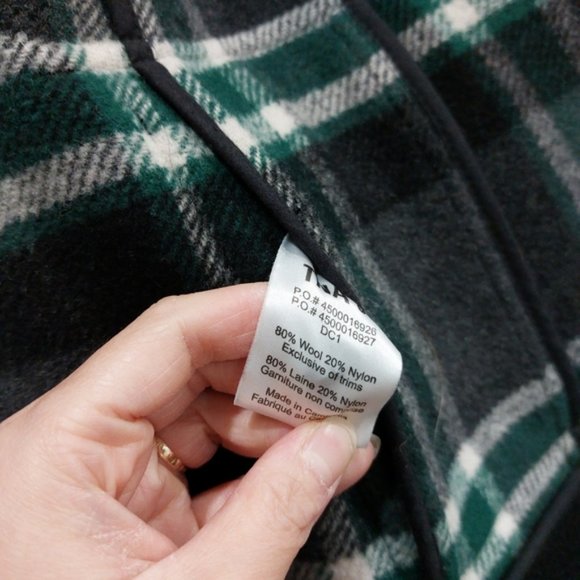 Aritzia TNA Black Wool Zip Up Peacoat XS - Picture 8 of 8